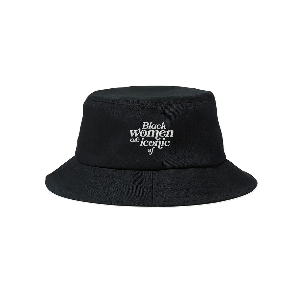 Black Women are Iconic AF Logo Bucket Hat
